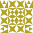 A static grid of 16 pixelated tiles arranged in 4 rows and 4 columns, each tile featuring a distinct geometric pattern in olive green and white.