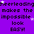 Purple background with repeated text and white stars, displaying 'cheerleading makes the impossible look EASY!' in black pixelated font.