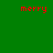 Green background with red pixelated text reading 'merry' on the left and 'christm' on the right.