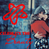 Red stylized symbol above red text 'CELEBRATE THE Beauty' over blue background with two people embracing.