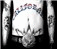 A black-and-white image of a person's torso with tattoos, next to red text reading "NOAH SHAIN" and below it "DRUMS".