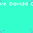 Cyan background with repeated white text 'Davidd' and pink dots scattered across the image.