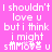 Pixelated text on a bright pink background with repeated phrases and a distorted 'smooch' word in the bottom