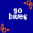 Blue background with white text 'go bives' and orange square patterns in pixelated style.