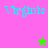 Pixelated text 'Virgina' in cyan on pink and green backgrounds with a small star icon.