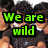 repeated images showing a person with dark curly hair in a black shirt, overlaid with green text reading "We are wild," "We are free," "We are more..." and "Than you think," "So call us Freaks," "But thats just the way we roll!"
