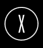 A circular icon with a white outline on black background, displaying an evolving spiral pattern from initial curved lines to dense concentric rings.