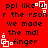 Red background with black text and white square-shaped animations; four identical display repeated phrases and moving elements