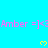 A static image with cyan background displaying repeated pink text 'Amber =]<' and yellow pixelated hearts, partially cropped at bottom right.