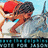 Animated icon shows a character with red hair and blue eyes in a white shirt, transitioning from left to right while text below reads "Save the dolphins vote Jason".