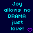 Two identical pixelated text on dark blue background with cyan text and purple heart symbols