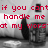 Red pixelated text overlays a grayscale image of a room with two chairs and a window, displaying a message about handling someone at their worst or best.