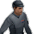 Pixelated character in gray uniform with cap and chest patch stands against light gray background, adjacent to green text reading Original Icons .com.