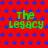 Red background with blue stars and green text reading 'The Legacy' repeated across the image.
