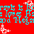Red background with repeating cyan text reading 'Megami' and 'Franks is' alongside white square-and-dot patterns.