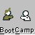 Pixelated animation shows a green-cloaked figure with white head holding a white ball, transitioning between poses with a white arrow cursor and 'PUSH!' text above.