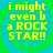 Four identical display yellow text on a blue-green spiral background with pixelated edges
