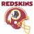 Pixelated image of a football helmet with 'REDSKINS' text above it and green 'Original Icons .com' text on the right side.