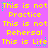 Pixelated text repeats across a bright pink background with yellow and cyan accents, forming a of phrases