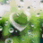 Animated green heart-shaped bubble icon with white outline and blue water droplets, transitioning to a static nameplate displaying 'Austin' in bold black-and-white text.
