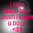 Pixelated pink text on a gray gradient background reads "icant stand how much ilovee u boy! <88" with visible pixelation and slight variations in brightness across four