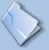 Pixelated diamond-shaped icon with light blue background, dark gray border, and white diagonal stripe across center.