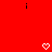 Red background with two black vertical lines and two white pixelated hearts at the bottom, one heart partially filled.