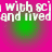 A static image with four identical showing white pixelated text on a pink background with green circular gradients