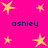Bright pink background with yellow stars and repeated dark blue text 'ashley' in four positions.