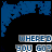 identical pixelated icons with blue and black backgrounds, each displaying the text "WHERE YOU GO" in white block letters