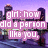 Pixelated text in pink and white overlays a cityscape background with two figures, forming a dialogue about existence.