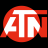 Red circular icon with white stylized letters 'ATN' on black background, pixelated rendering.