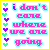 A 5x5 contact sheet of animated frames showing a pixel art text animation with changing colors and small heart symbols on the left margin, displaying phrases about going somewhere together.