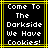 A static contact sheet of two identical pixel art frames showing a black background with white text and yellow borders.