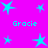 Bright cyan stars and the name "Gracie" repeated on a solid magenta background.