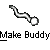 Two pixelated worm-like figures with rounded ends on a gray background, each displaying a different curved pose.