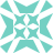 A static pixelated icon with a symmetrical pattern of teal and white shapes arranged in a cross-like formation.