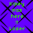 Static pixel art image with green text on purple background featuring repeated phrases 'Kaley was here !!' and 'Loser' in a pattern