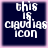 Four identical square display white pixelated text on dark blue backgrounds with light pink borders