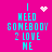 A bright pink background displays four identical cyan text blocks reading "I NEED SOMEBODY 2 LOVE ME" with pixelated heart and starburst symbols above each block.