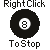 Four 50x50 pixel AIM buddy icons arranged in a contact sheet, each featuring black circular backgrounds with white text or symbols and gray background transparency.