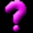 A pixelated purple question mark on black background with "Question of the Day" and "1300 Points" text in four quadrants.