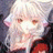 A pixelated anime-style character with white hair and red eyes appears on the left side of a contact sheet, while the right side displays text reading "Anime IM" above smaller stylized text against a black background.