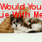 A pixelated image of a cat with brown and white fur lying down, overlaid with red text reading "Would You Just Forgive Me With MeForget The World?".