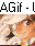 Anime-style character portraits in a with pixelated textures and varied expressions, each framed by 'AGif - L' text