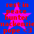 Blue background with pink star and red text reading 'rest in peace hunter nackenzie pope <3' repeated twice.