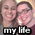 Four- shows two people in various poses with overlaid text: 'my life', 'my best friend', '&', and 'my love*'