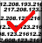 Static pixel art shows a red checkmark over black-and-white alphanumeric characters on white background.