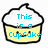 Pixelated cupcake icon with yellow cake, white frosting, and black outline; blue text overlays change across frames.