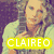 Four pixelated display a woman with blonde hair in various poses, each with colored text overlays